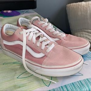 Pink Suede Vans Good condition s8